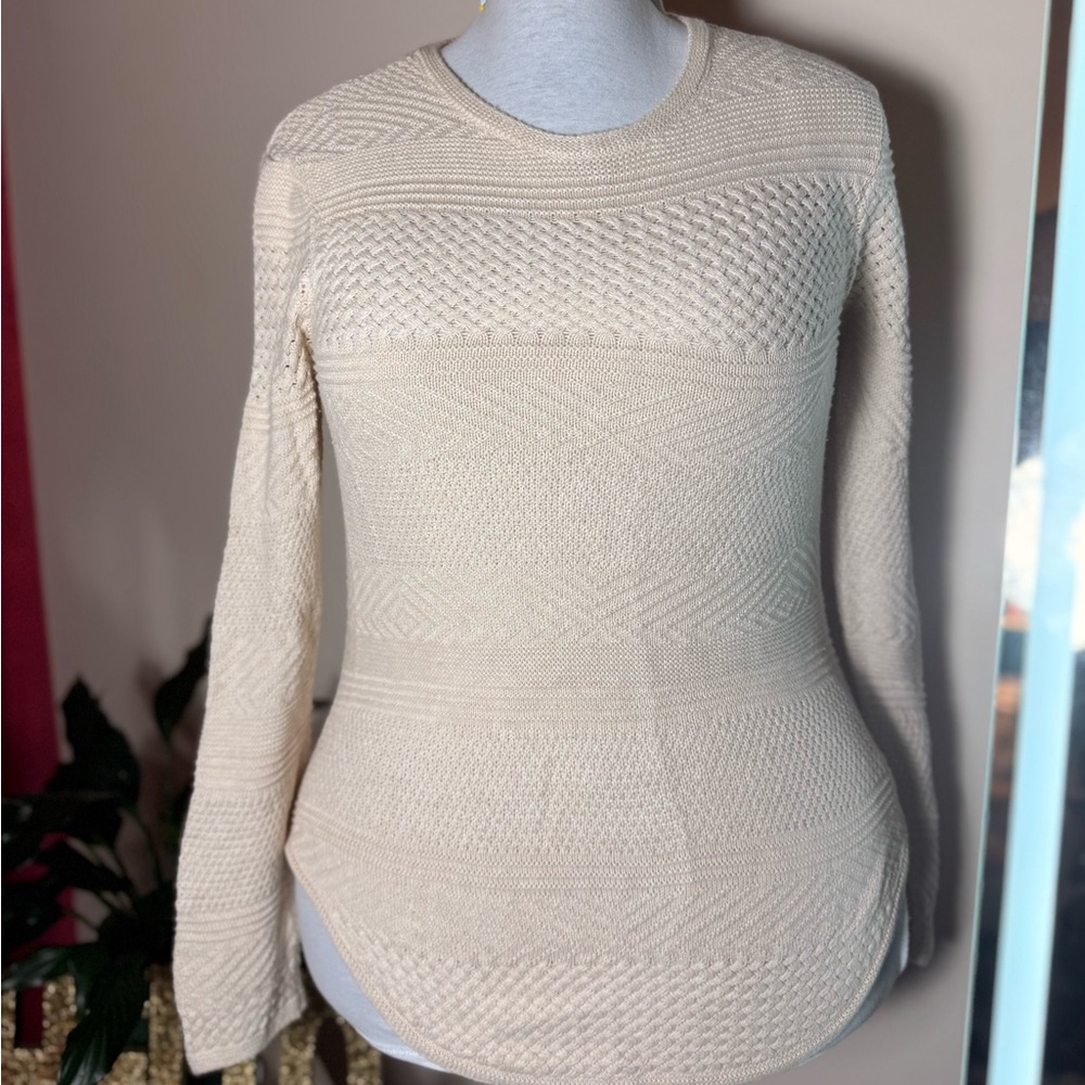 Cream Tunic Weekend Sweater